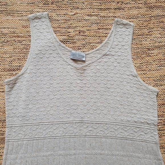 VINTAGE Knit Tank Top | size XL - Picture 4 of 5